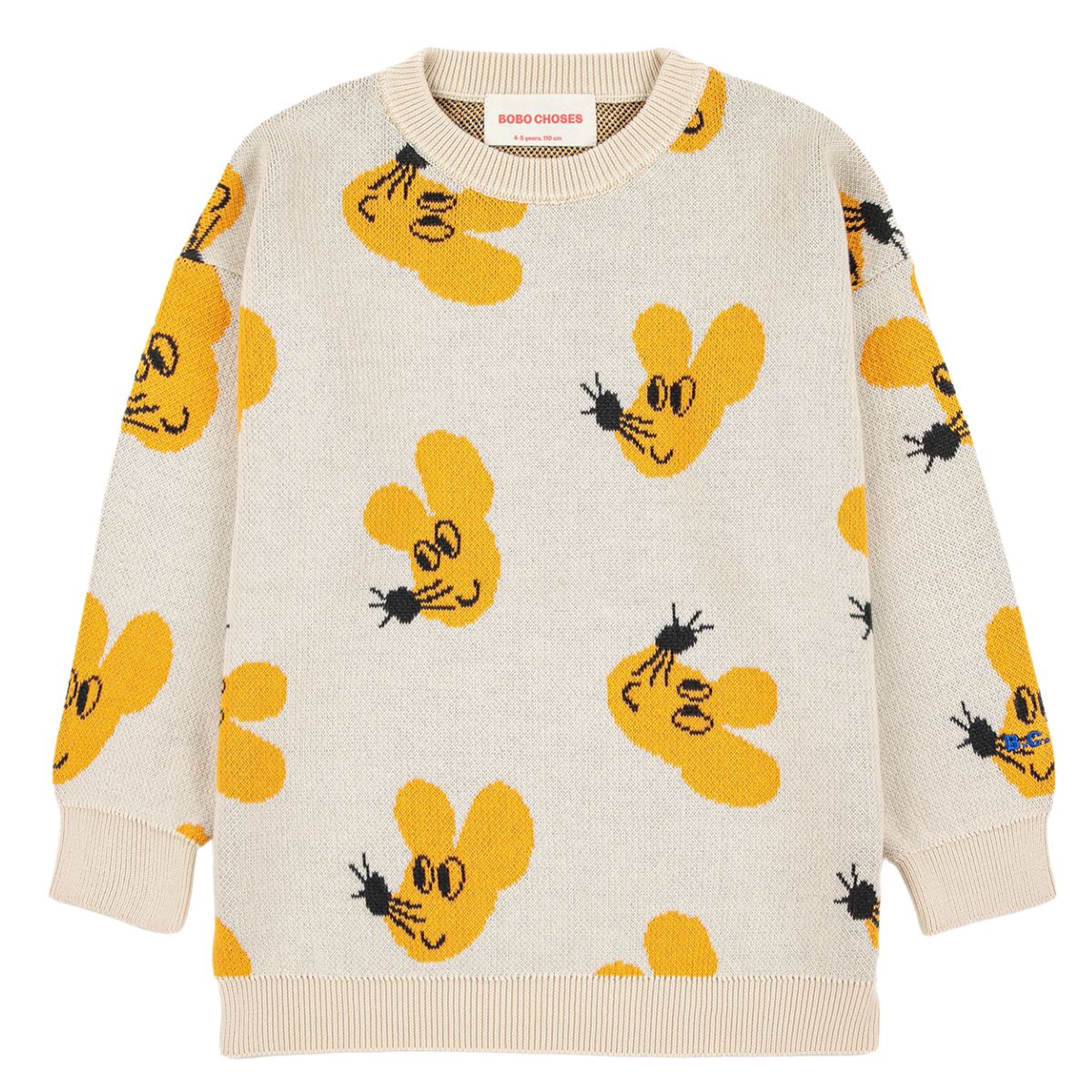Mouse All Over Jacquard Cotton Jumper – The Little Red Planet