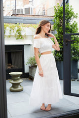 Bella White Maxi Dot with Tassels
