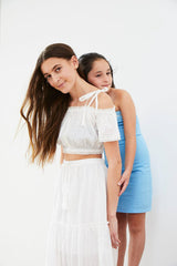 Bella White Maxi Dot with Tassels