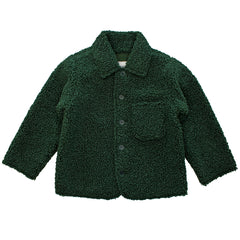Babe & Tess The Chemise Sebi Jacket sherpa fleece with collar, buttons and chest pocket