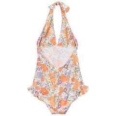 Flower Printed One Piece Swimsuit