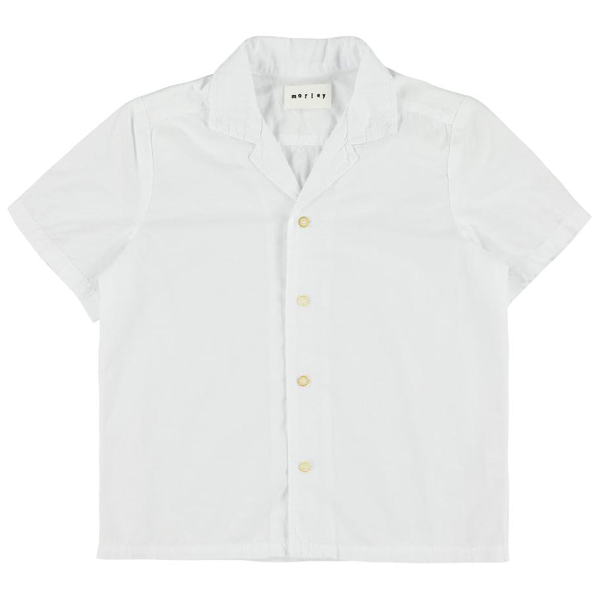 The Sault Shirt from Morley. A regular fit and button up design featuring short sleeves and a classic collared top.