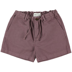 The Uman Shorts from Morley. Boxy shorts, Elasticated waistband with a drawstring tie, Side pockets.