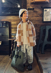 Tweed Cotton Plaid Shirt