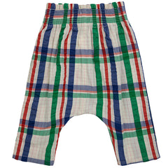 Baby Madras Checks Woven Harem Pants