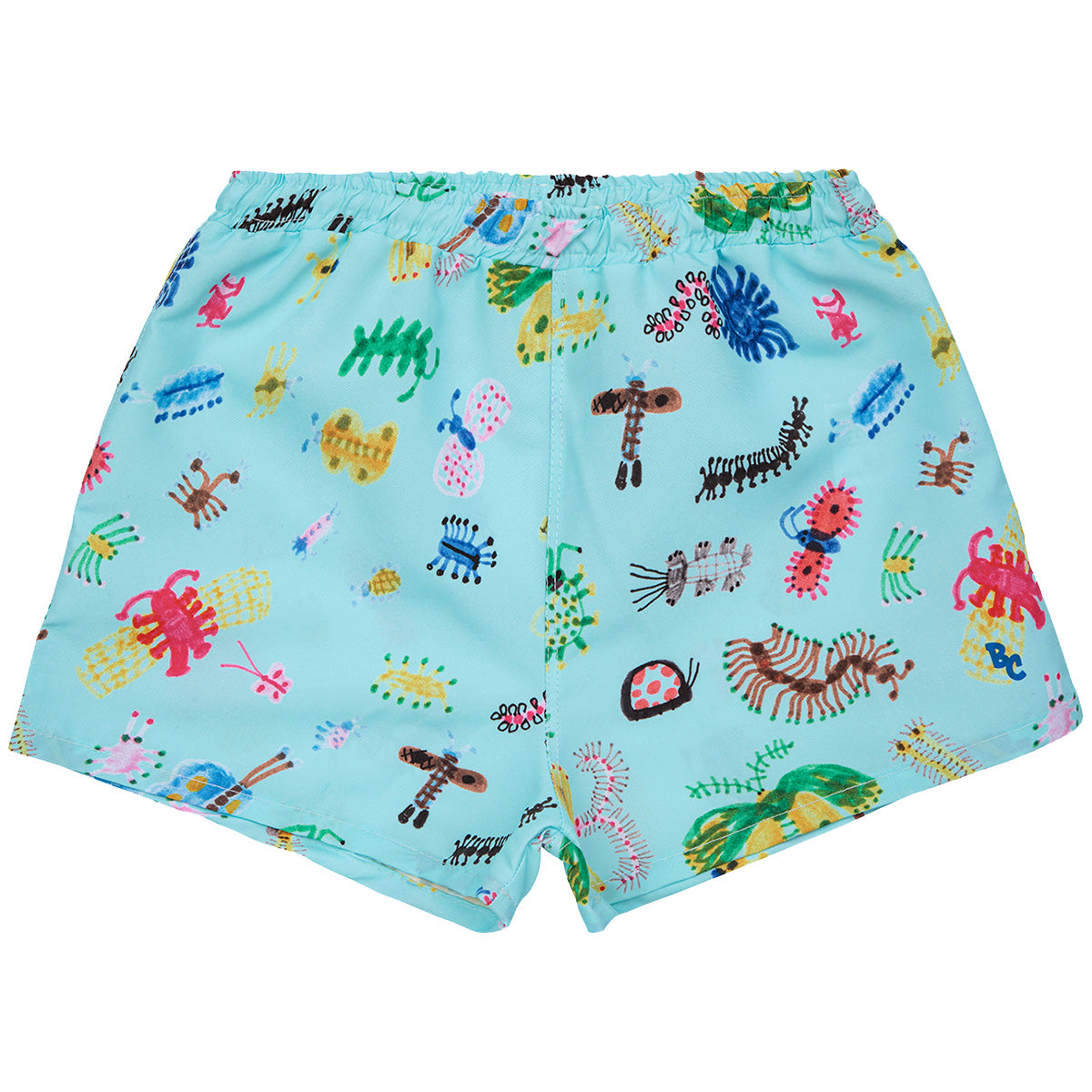 The Baby Funny Insects All Over Swim Shorts from Bobo Choses. Designed with elasticated waistband, slim fit and short.