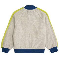 Bobo Shadow Terry Zipped Ranglan Sleeves Sweatshirt