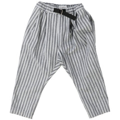 Indigo Herringbone Striped Pants