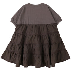 Smooth Cotton Jersey and Tiered Dress