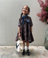 Smooth Cotton Jersey and Tiered Dress