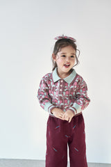 Vintage Flower Collar Knit Top