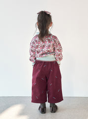 Vintage Flower Collar Knit Top