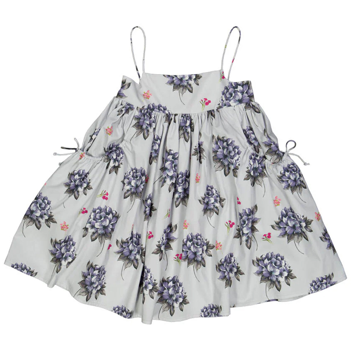 Floral Dress from Christina Rohde. A breezy, lightweight dress featuring delicate spaghetti straps and a floral print.