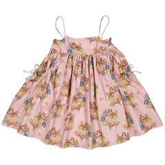 Floral Dress by Christina Rohde. Featuring delicate spaghetti straps and a soft pink base adorned with a charming floral print.