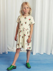 Lingonberries Short Sleeve Dress