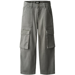 Alter Pants by Molo gray kids cargo pants with multiple utility pockets and relaxed fit