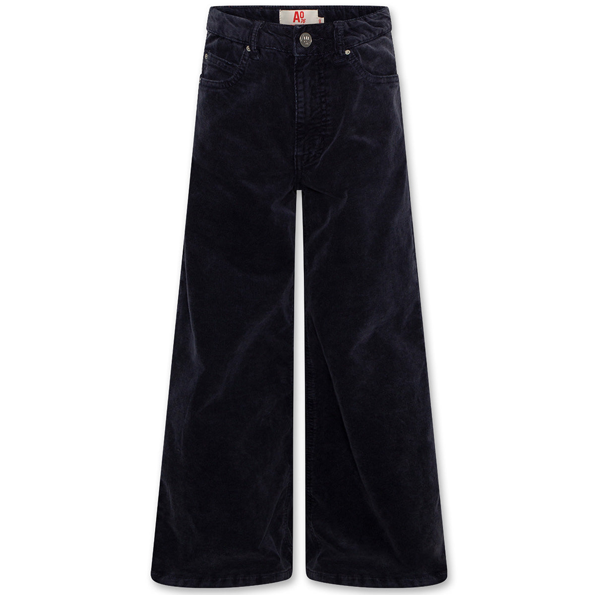 The Zina Cord Pants from AO76. Kids’ wide-leg corduroy pants with a button-and-zip closure.