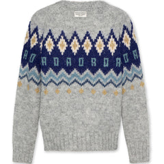 Onyx C Neck Jacquard Sweater