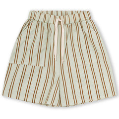 The Bas Shorts from A Monday in Copenhagen. Soft canvas shorts made in 100% Cotton with a striped artwork all over.