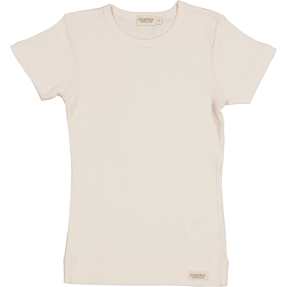 The Plain Tee from MarMar Copenhagen. Plain short-sleeved t-shirt. Rib knitted. Soft, stretchy