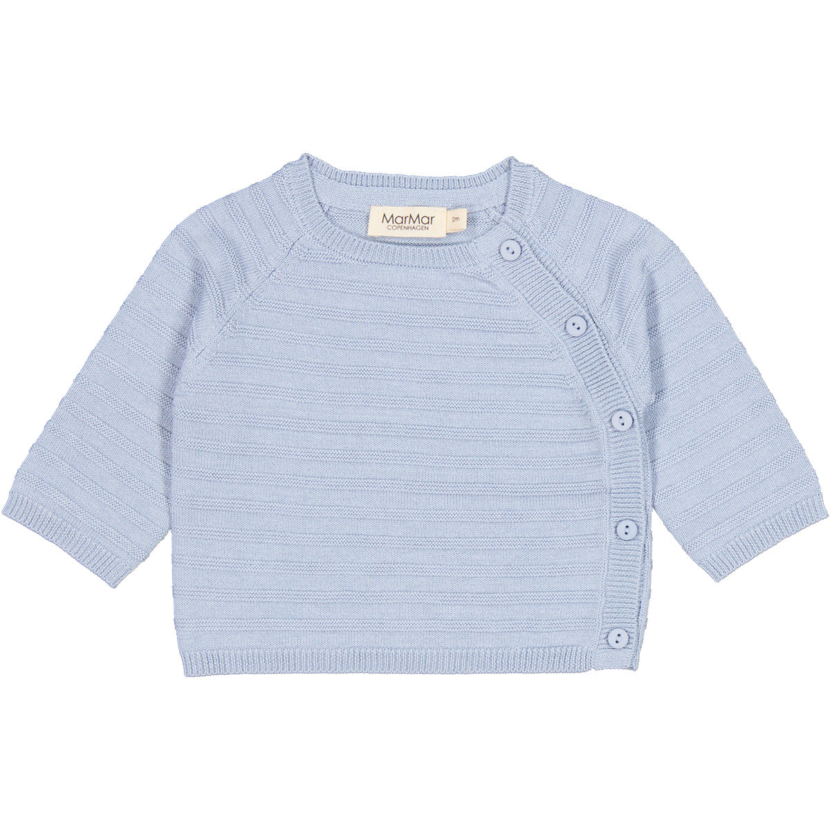 The Toll Long Sleeve Top from MarMar Copenhagen. Blouse with raglan sleeves, with button closure on the left side