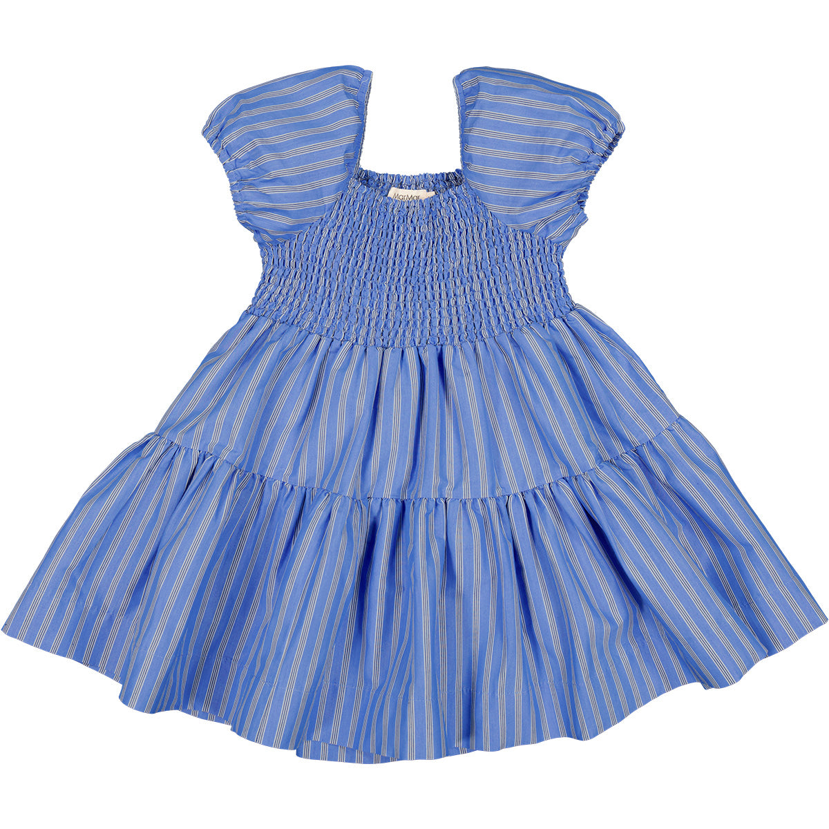 The Dyman Dress from MarMar Copenhagen. A lovely summer dress with a smocked top and puff sleeves