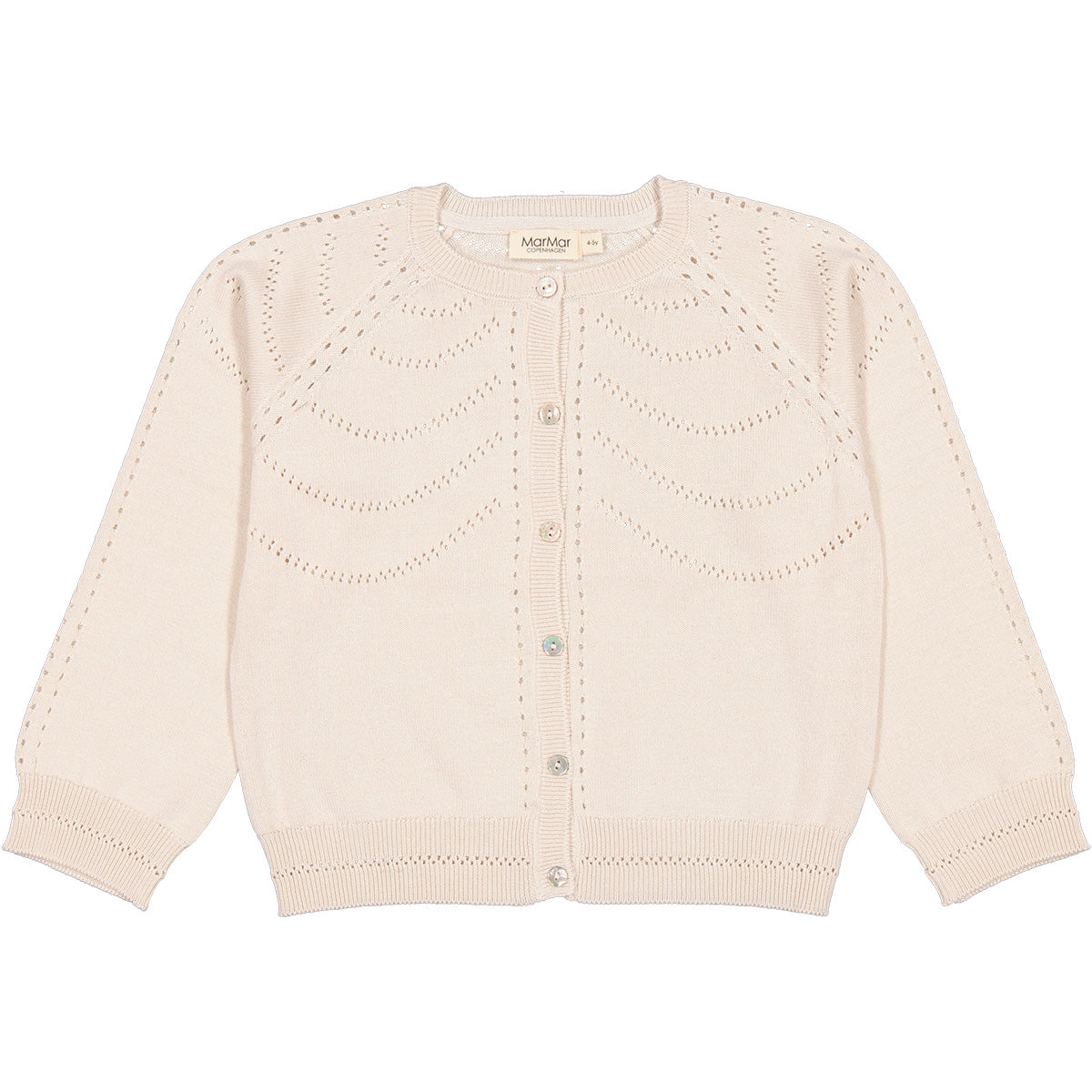 The Tilja Cardigan from MarMar Copenhagen. Soft cardigan with raglan sleeves and button closure at the front.