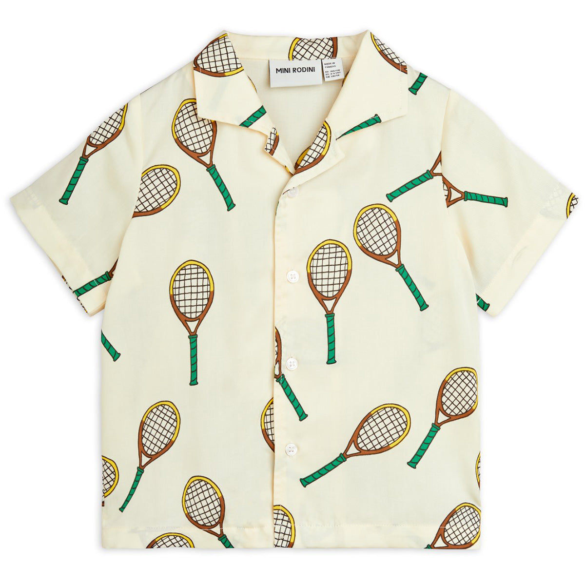 The Tennis Woven Shirt from Mini Rodini. Short sleeve shirt made from 100 % TENCEL™ Lyocell.