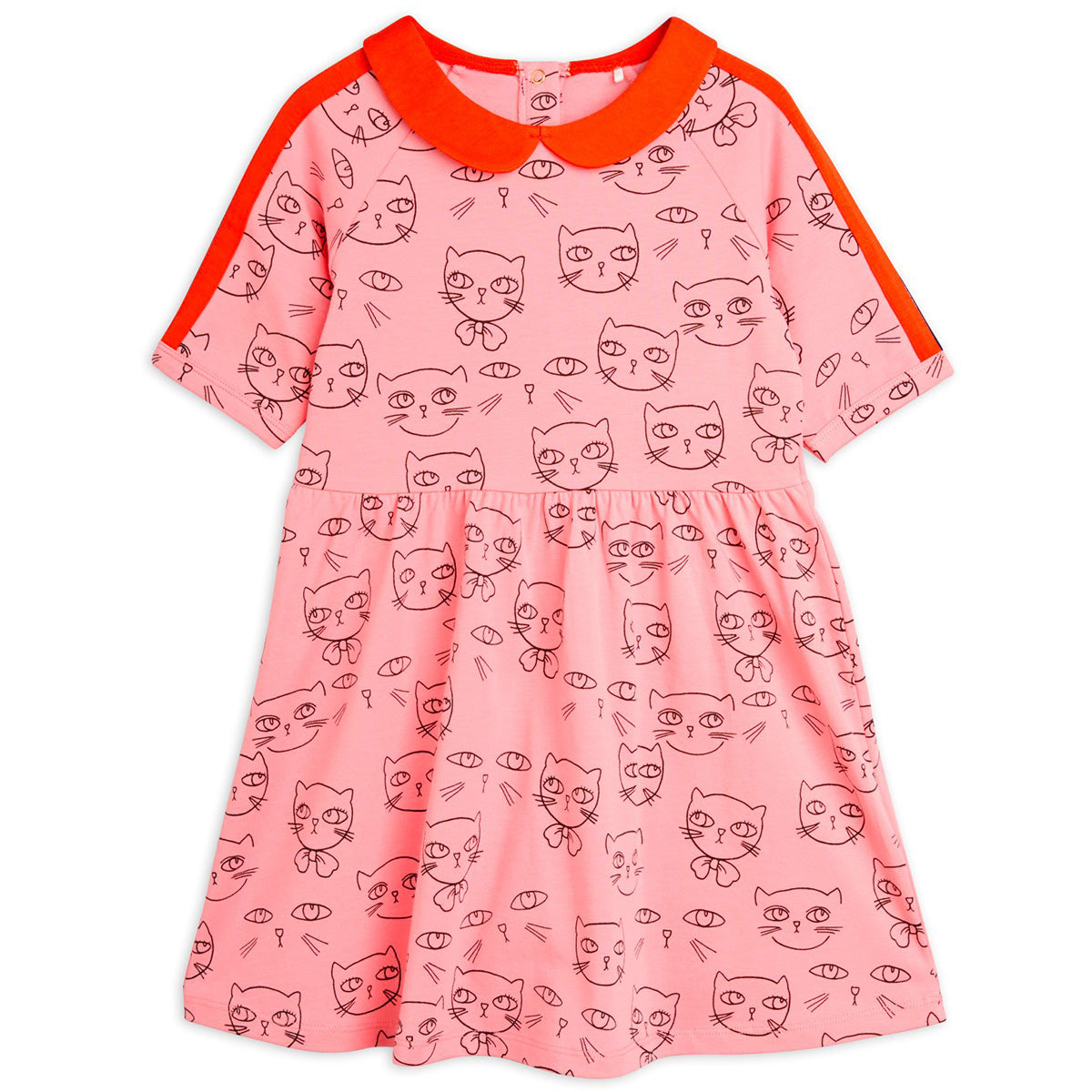 The Cathletes Dress from Mini Rodini. Dress made from GOTS certified organic cotton with a hint of stretch