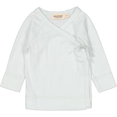 The Tut Wrap Long Sleeve Blouse from MarMar Copenhagen. Long-sleeved blouse for newborns with wrap-around closure.