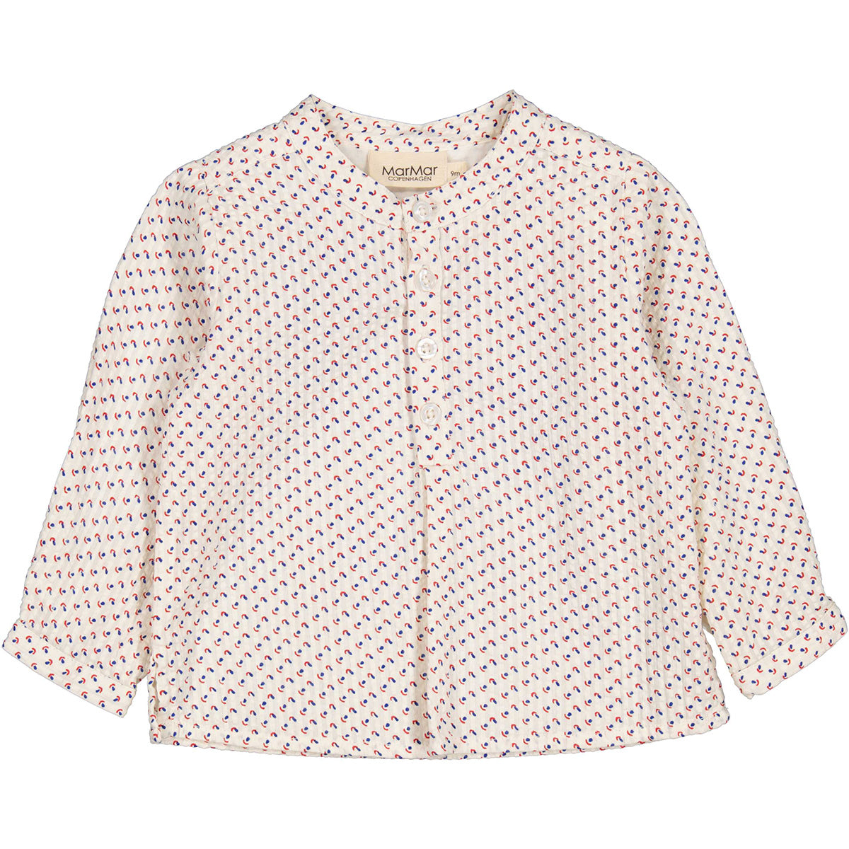 The Totoro Shirt from MarMar Copenhagen. Featuring a delicate all-over print on with a classic button-up front.