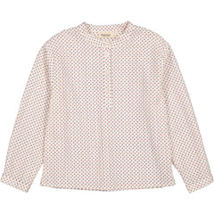 The Tokyo Shirt from MarMar Copenhagen features a delicate all-over print with a classic button-up front