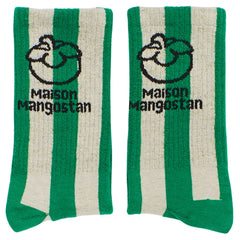 Stripes Mangostan Logo Socks