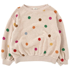 The Offwhite Dots Sweater from Long Live the Queen is a pretty neutral made fun with colorful polka-dots all over.