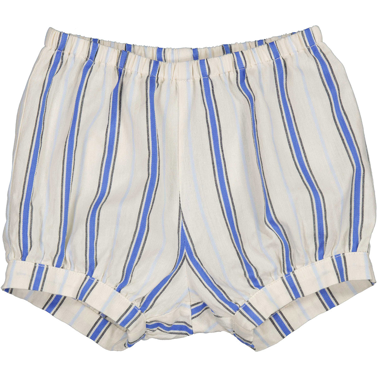 The Pablo Shorts from MarMar Copenhagen. Soft, lightweight shorts with blue and cream stripes.