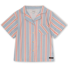 The Clement Shirt from A Monday in Copenhagen. 100% cotton shirt with an all over striped artwork.