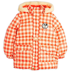 The Ritzratz Gingham Heavy Puffer Jacket from Mini Rodini with an all over Gingham print.