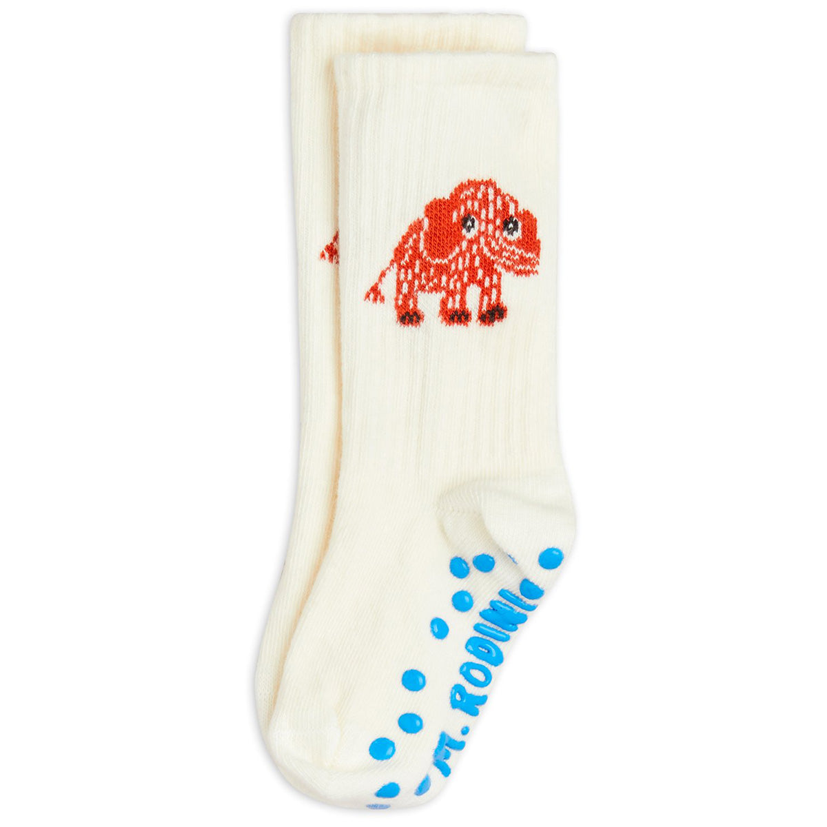 The Mammoth Anti Slip Socks from Mini Rodini. Anti-slip socks with adorable mammoth print.