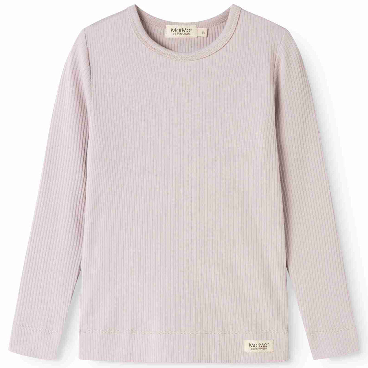 Plain Long Sleeve Tee by MarMar Copenhagen ribbed long sleeve crew neck top.