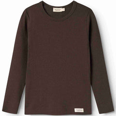 Plain Long Sleeve Tee by MarMar Copenhagen ribbed long sleeve crew neck top.