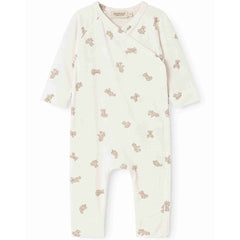 MarMar Copenhagen The Rulo Romper soft baby wrap romper with teddy bear print and snap buttons for everyday comfort