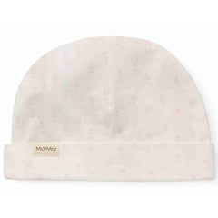 Aiko Hat by MarMar Copenhagen soft baby hat with delicate floral print and folded brim.