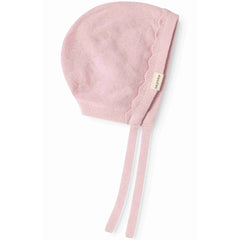 MarMar Copenhagen The Axa Knitted Hat soft baby knit bonnet with scalloped trim and tie straps for everyday warmth