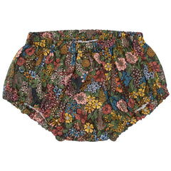 Paade Mode Penelope Baby Bloomers Viscose in green floral print with elasticized waistband and soft gathering at the legs.