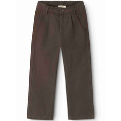 MarMar Copenhagen Piper Pants in dark brown with wide-leg fit, front pleats, and tailored design