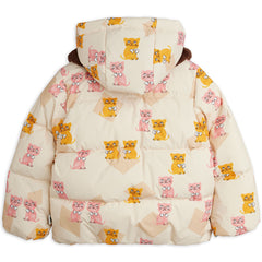 Kittens Faux Fur Collar Puffer Jacket