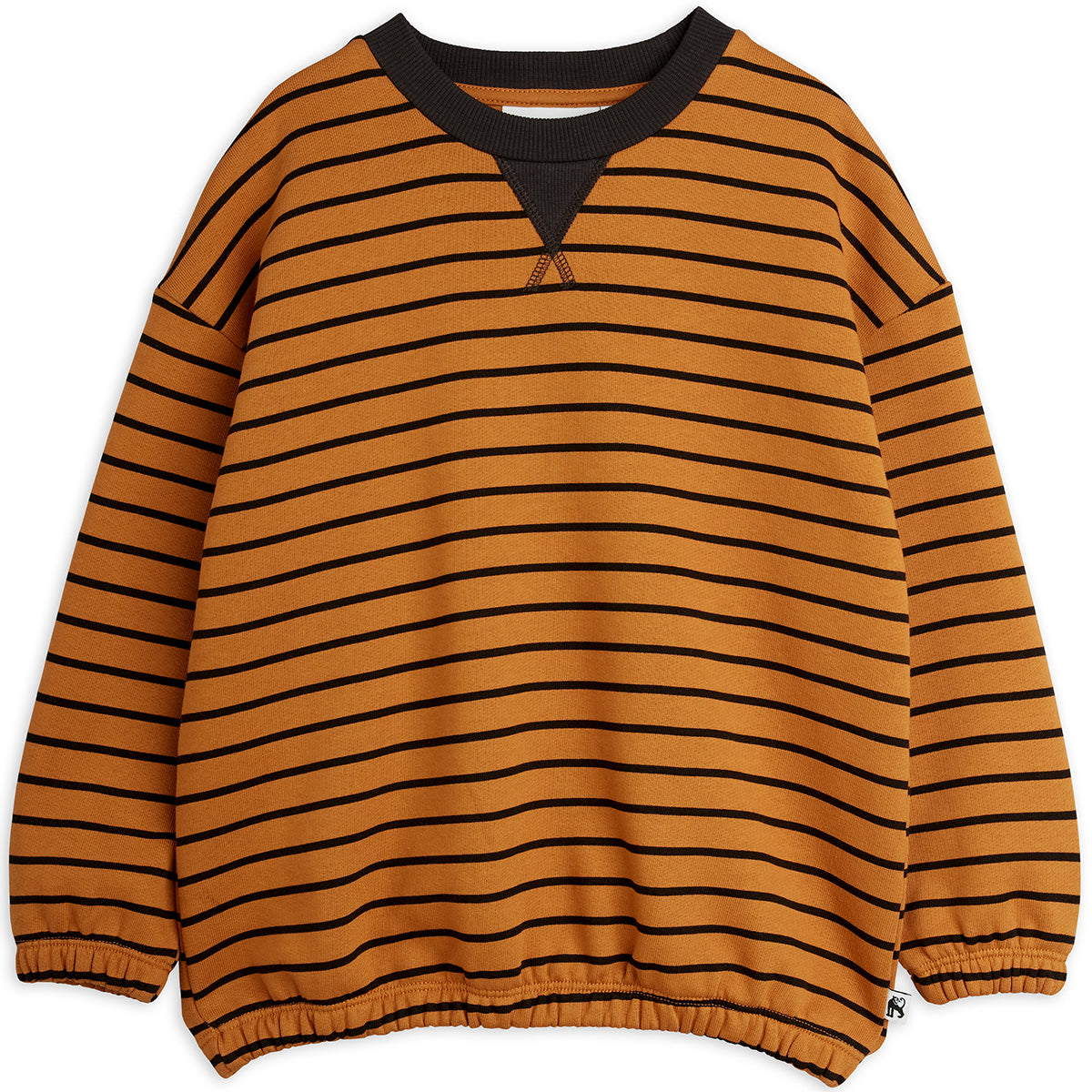 Mini Rodini The Striped Sweatshirt organic cotton with striped design, dropped shoulders and ribbed cuffs