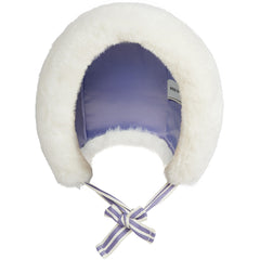 Mini Rodini The Faux Fur Fold Up Hat faux fur winter hat with fold-up brim and chin ties