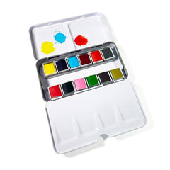 Watercolors To Go Kit - Portable, Travel-Friendly-12 Colors