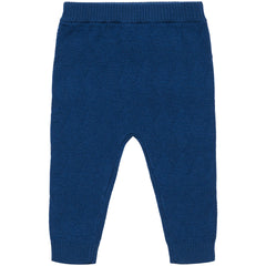 The Baby Harlekin Pants from FUB featuring a harlequin knit pattern, relaxed low crotch, elastic waist, and ribbed leg cuffs.